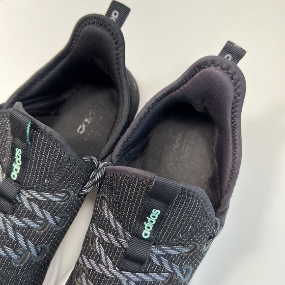 adidas Women's Cloudfoam Pure Running Shoe Black/Grey/Grey Size 10 - Picture 8 of 9